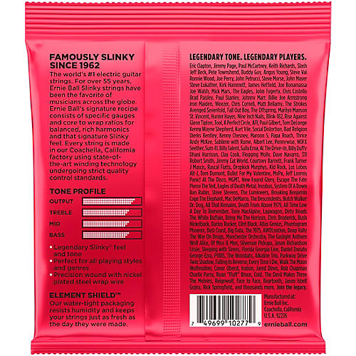 Ernie Ball Burly Slinky Nickel Wound Electric Guitar Strings (11-52)
