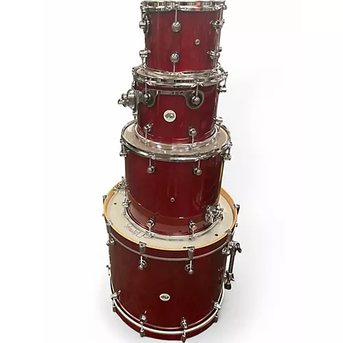 Used DW 5 Piece Design Series Wine Red Drum Kit Wine Red