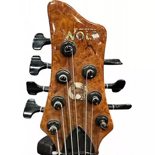 Used Wolf S7 Natural Electric Bass Guitar Natural