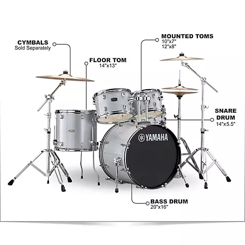 Yamaha Rydeen 5-Piece Shell Pack With 20