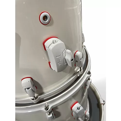 Used Pearl 3 Piece Reference Series White on White Drum Kit White on White