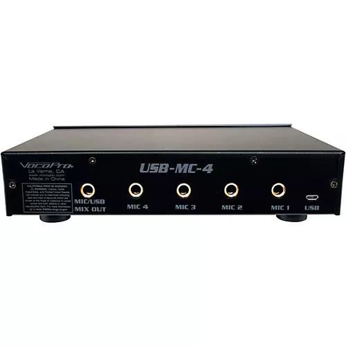 VocoPro USB-ACAPELLA-4 4-Channel Wireless Microphone/USB Interface Package, 902-927.2mHz Set A