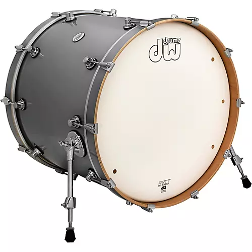 DW Design Series Bass Drum 22 x 18 in. Steel Gray