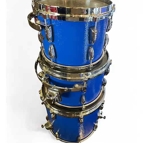 Used Remo 4 Piece ADVANCED ACOUSTICON SHELL PACK 4-PIECE Blue Drum Kit Blue