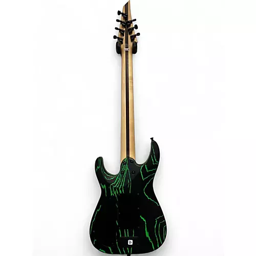 Used Jackson Jackson Pro Series Dinky DK Modern Ash FR7 Baked Green BLACK AND GREEN Solid Body Electric Guitar BLACK AND GREEN