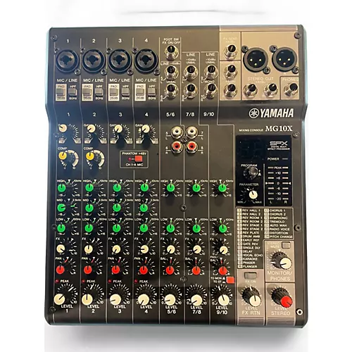 Used Yamaha MG10X CV Unpowered Mixer