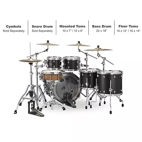 Mapex Saturn Studioease 5-Piece Shell Pack With 22