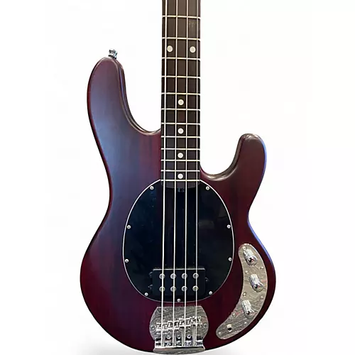Used Sterling by Music Man STINGRAY 4 Worn Cherry Electric Bass Guitar Worn Cherry