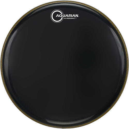 Aquarian Hi-Frequency Drumhead Black Black 12 in.