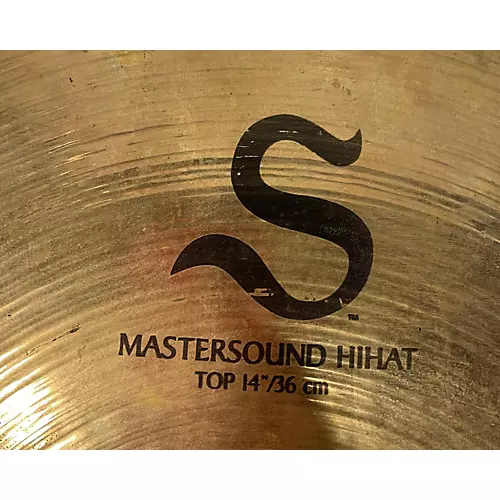 Used Zildjian 14in A Custom Mastersound Hi Hat Pair Cymbal 33