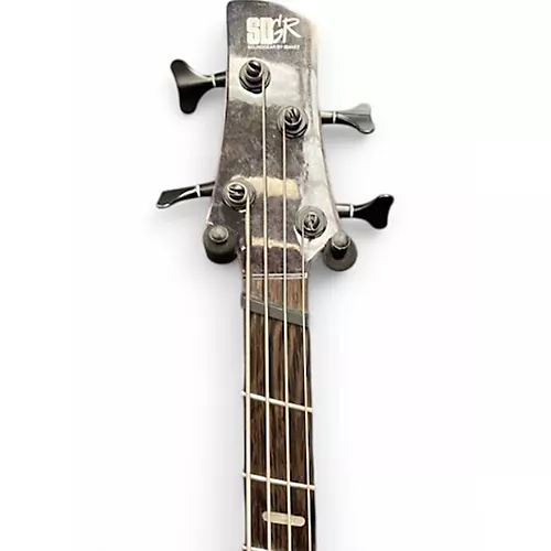 Used Ibanez SRMS800 Trans Gray Electric Bass Guitar Trans Gray
