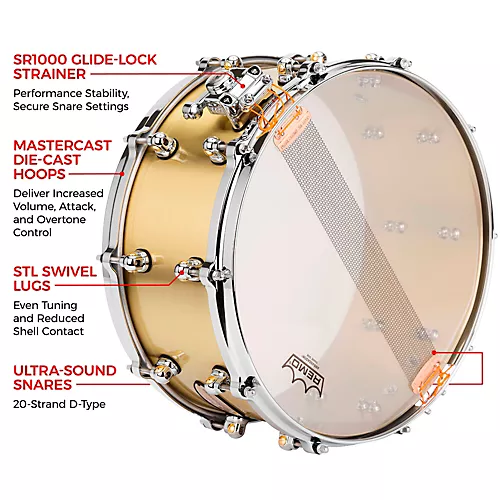 Pearl Reference One 3mm Brass Snare Drum 14 x 6.5 in.