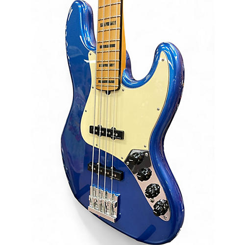 Used 2019 Fender American Ultra Jazz Bass Cobra Blue Electric Bass Guitar Cobra Blue