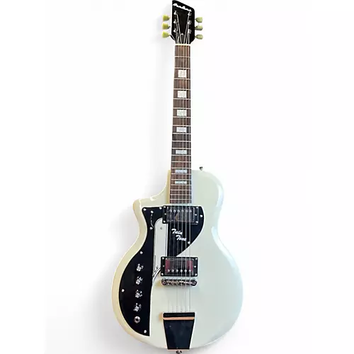 Used Airline twin tone White Electric Guitar White