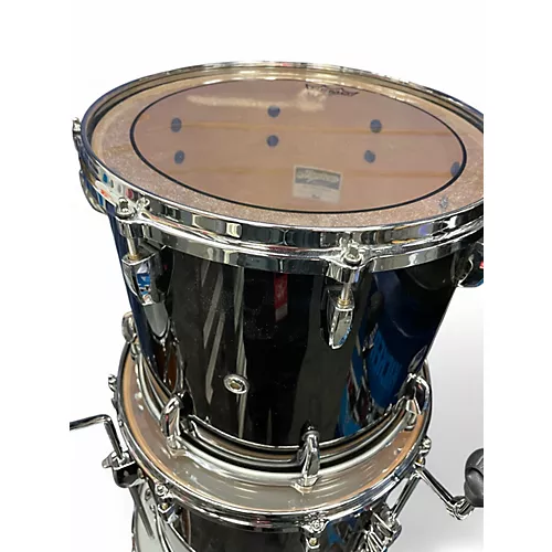 Used Pearl 4 Piece Masters MCX Series Black Drum Kit Black