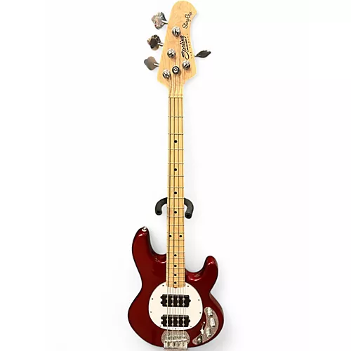 Used Sterling by Music Man Sub Stingray Ray4HH Candy Apple Red Electric Bass Guitar Candy Apple Red