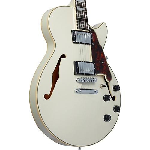 D'Angelico Premier SS Semi-Hollow Electric Guitar With Stopbar Tailpiece Champagne