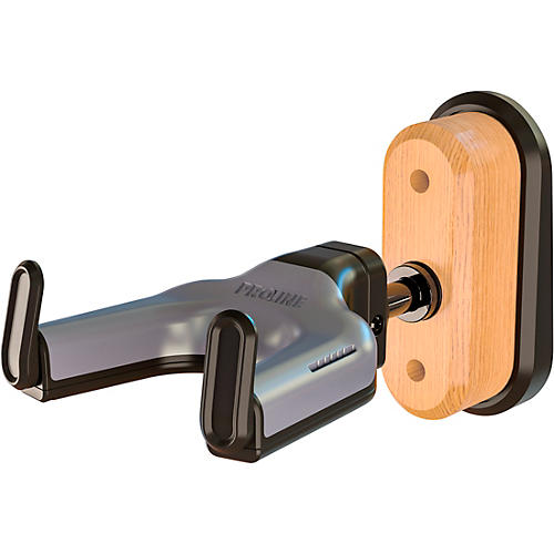 Proline MOUNT Premium Wall-Mounted Guitar Hanger With Auto-Closing Yoke Mahogany