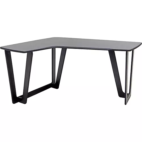 Argosy AIRE Artist Workstation, Desktop Angled to Left (no racks), Hautelink Desktop, Black Legs Left