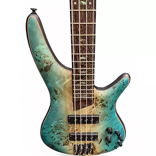 Used Ibanez SR1600B Caribbean Shoreline  Electric Bass Guitar Caribbean Shoreline