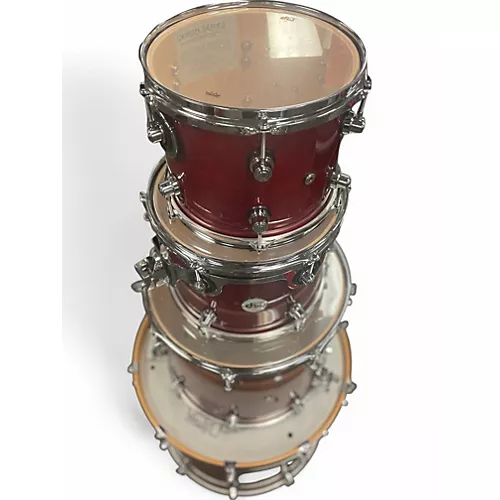 Used DW 5 Piece Design Series Wine Red Drum Kit Wine Red