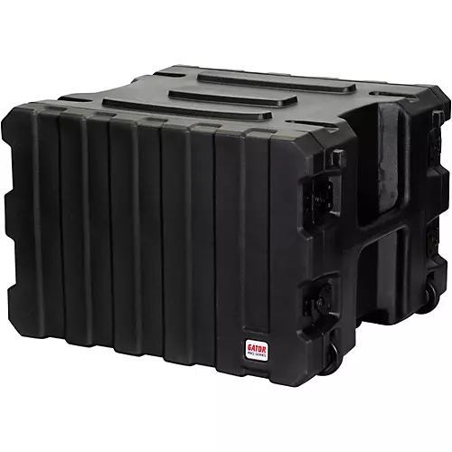 Gator G-Pro Roto Mold Rolling Rack Case Black 8 Space