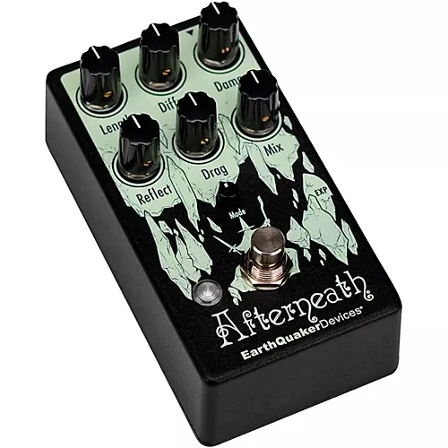 EarthQuaker Devices Afterneath V3 Reverb Effects Pedal Black