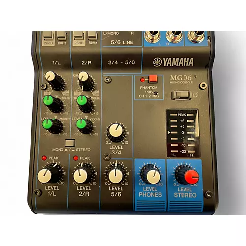 Used Yamaha MG06 Unpowered Mixer