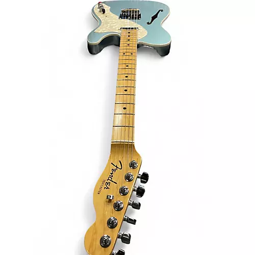 Used Fender American Elite Thinline Telecaster MYSTIC BLUE Hollow Body Electric Guitar MYSTIC BLUE