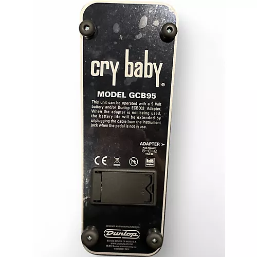 Used Dunlop GCB95F Crybaby Classic Wah With Fasel Inductor Effect Pedal