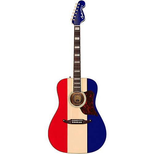 Fender Buck Owens Signature Kingman Limited-Edition Acoustic-Electric Guitar Red, White, and Blue