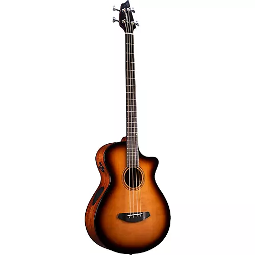 Breedlove Organic Solo Pro CE Red Cedar-African Mahogany Concerto Acoustic-Electric Bass Guitar Edge Burst