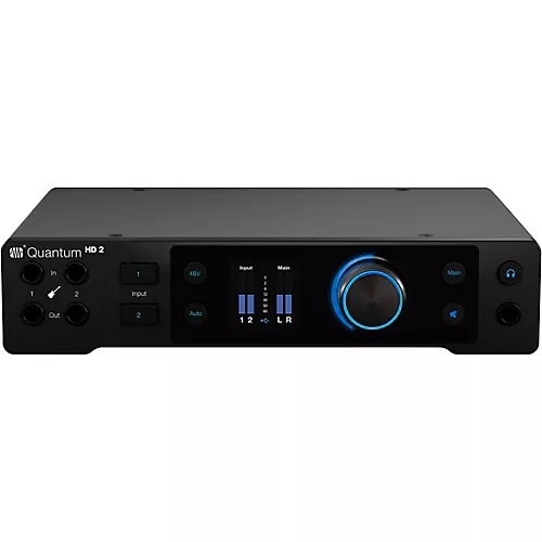 PreSonus Quantum HD2 Audio Interface with Yamaha HS Series Studio Monitor Pair (Cables & Stands Included) HS5