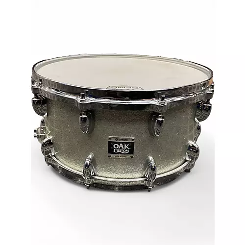 Used Yamaha 14X7 Oak Custom Snare Silver Sparkle Drum Silver Sparkle 214