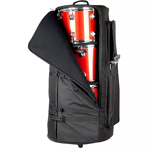 Protec Multi-Tom Bag With Wheels Black