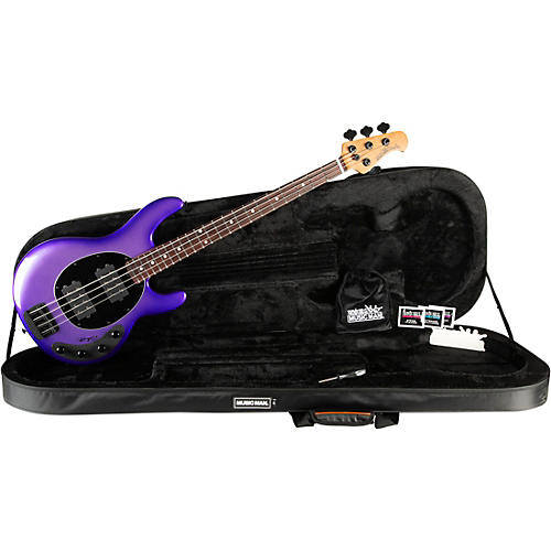 Ernie Ball Music Man StingRay Special HH Electric Bass Guitar Black and Chrome