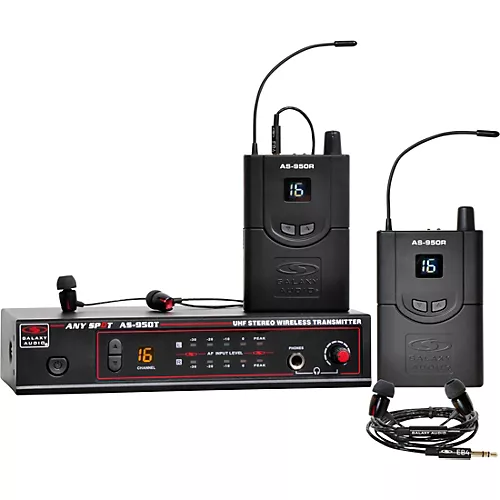 Galaxy Audio AS-950-2 Twin Pack Wireless In-Ear Monitor System Band P2