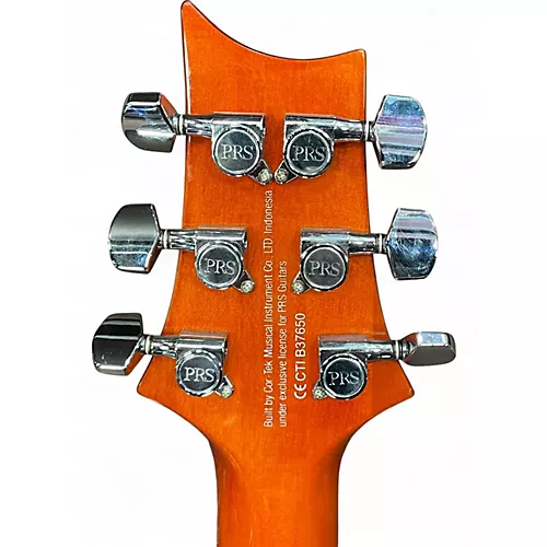 Used PRS SE CUSTOM 24 LEFT HANDED Cherry Sunburst Electric Guitar Cherry Sunburst