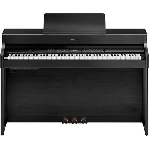 Roland HP702 Digital Upright Piano With Bench Charcoal Black