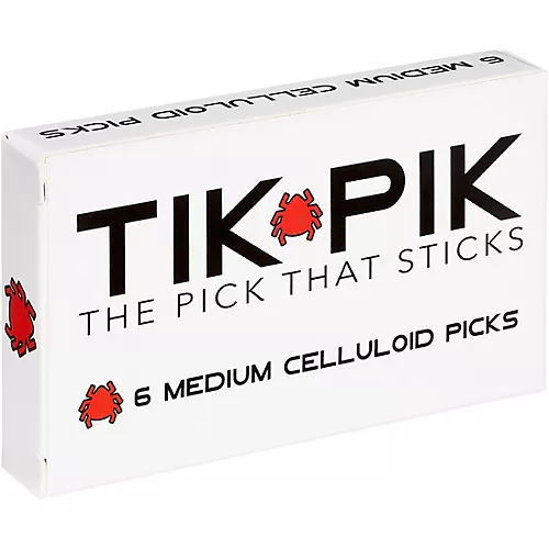 TIK PIK Celluloid Guitar Picks with Case .46 mm 6 Pack