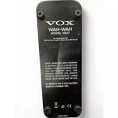 Used VOX V847 Reissue Wah Effect Pedal