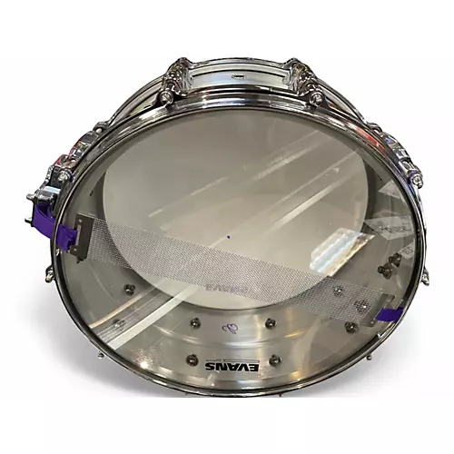 Used Yamaha 5.5X14 Recording Custom Aluminum Snare Black Drum Black 10