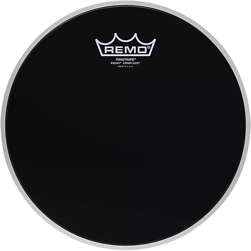 Remo Pinstripe Ebony Crimplock Drum Head 12 in.