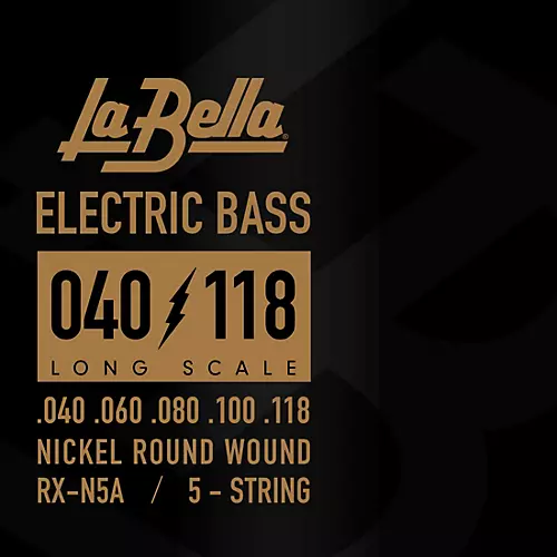 LaBella Rx Series Nickel 5-String Electric Bass Strings (45 - 130)