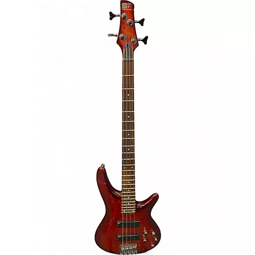 Used Ibanez SR400QM Amber BURST Electric Bass Guitar Amber BURST