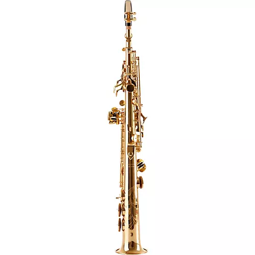 Allora ASPS-450 Vienna Series Straight Soprano Sax Black Nickel Body Silver Keys