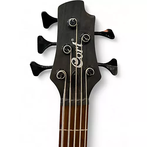 Used Cort b5 element Trans Black Electric Bass Guitar Trans Black
