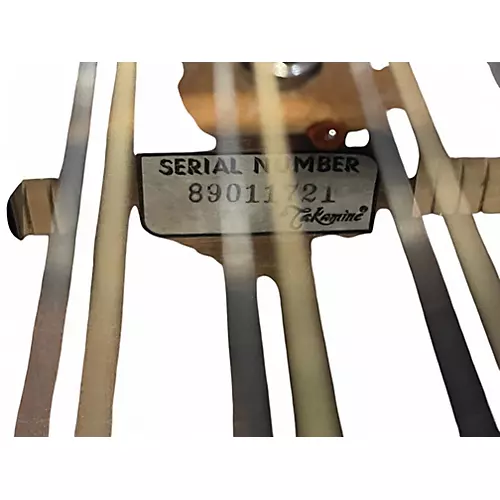 Vintage 1984 Takamine EF389 Ebony 12 String Acoustic Electric Guitar Ebony