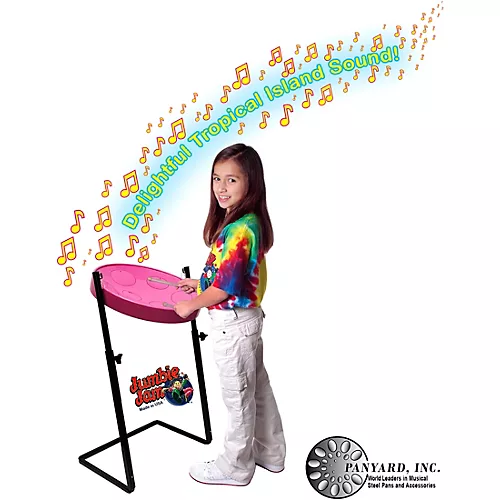 Panyard Jumbie Jam Steel Drum Kit with Metal Z-Floor Stand Silver