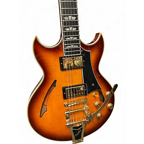 Used Epiphone Johnny A. Custom Sunset Glow Hollow Body Electric Guitar Sunset Glow
